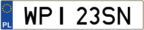 Trailer License Plate